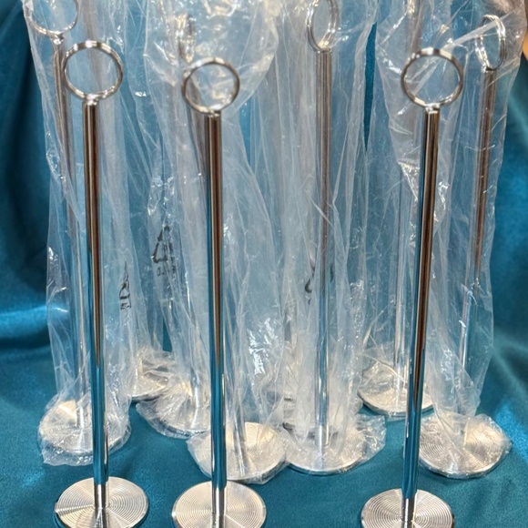 12 pieces 12 Inch Metal Table Number Holders Card Stands Wedding Garage Sales - Picture 1 of 4